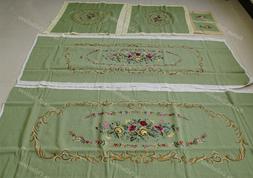 Upholstery Cover Sets Floral Olive