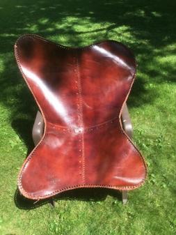Replacement Goat Leather Cover For Butterfly Chair
