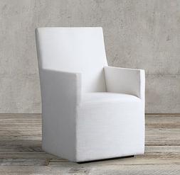 RESTORATION HARDWARE  modern ELLISON HIGH BACK white DINING 