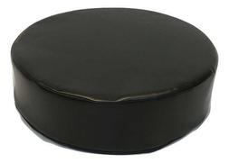 4"x13.5" Round Black Vinyl Leather 1 Piece