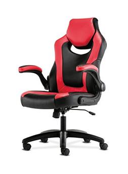HON Sadie Racing Gaming Computer Chair- Flip-Up Arms, Black 