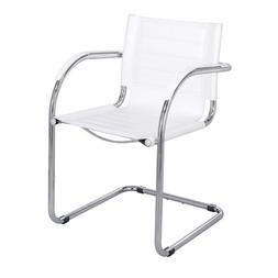 White Leather/chrome, White