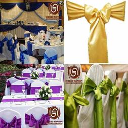 Bow Sashes For Wedding Banquet Decoration Bright Silk & Smoo