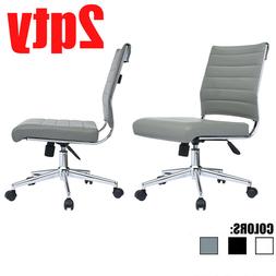 Height & Tilt Adjustable Leather Seat Swivel Chair
