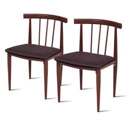 S Fabric Upholstered Armless Steel Home Dining Kitchen