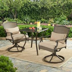 Wicker Furniture Swiveling Garden W Cushions