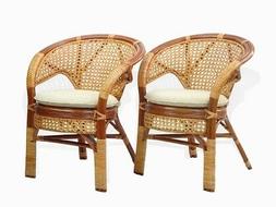 S Design Handmade Rattan Wicker, Cognac