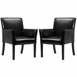 S Reception Side Arm Chairs Upholstered Wood Leg