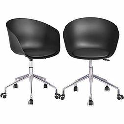 Without Arms Upholstered Swivel Height Adjustable Rolling