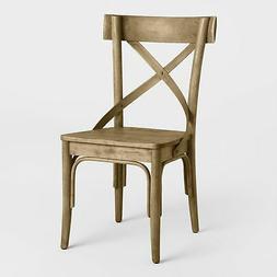 S French Kitchen Wood Backrest Seat Stool Tan