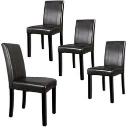 Armless Kitchen Room Leather Backrest Elegant