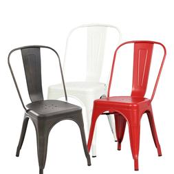 Stackable Bistro Cafe Metal Stool Vintage