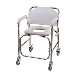 , Commode Chair For Toilet, Shower Chair With Wheels, Rollin