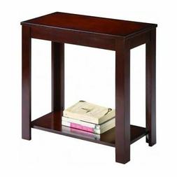 End Wood Stand Living Room Espresso Nightstand Sofa Night Sh