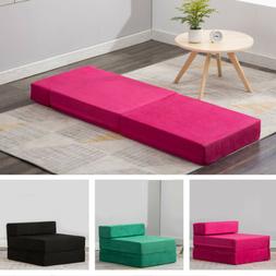 Folding Foam Bed/mattress/floor/ottoman Seat Single Guest Fu