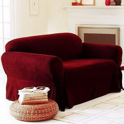 Covers / Slipcovers 3 Pcs Set - Burgundy Red Color