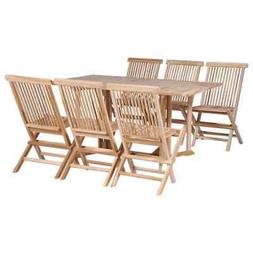 Set 7 Pieces Solid Teak