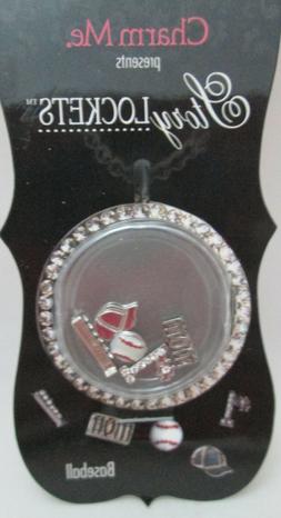 Charm Me  - Story Locket Filler Charms - 5 pc Baseball