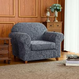 Subrtex 2 Piece Stretch Sofa Slipcover Printed  Elastic Span