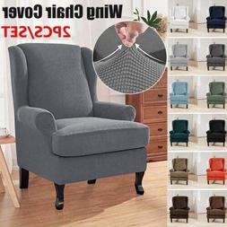 Covers Slipcovers Sofa Wing Back Armchair Wingback Cover