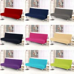 Slipcover Armless Elastic Fabric Futon Couch Protector
