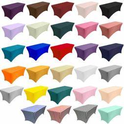 Covers - Stretch Spandex Table Covers, Fitted Rectangular Ta