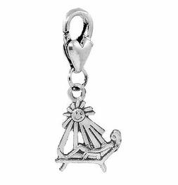 Suntan Sun Tan Clip On Dangle Charm For Bracelets