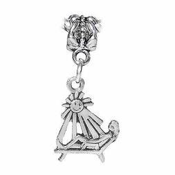 Suntan Sun Tan Dangle Charm For European Bracelets