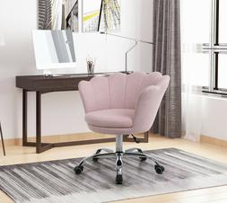 Velvet Shell Modern Leisure Arm Chair Ergonomic Office Racin