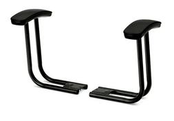 T-Arms for ComforTask Series Swivel Task Chairs, Black, 2/Pa