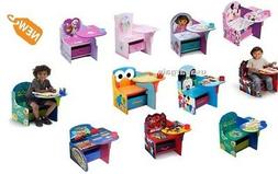 Set Desk W Storage Bin Kids Play Activity Homework Assorted 