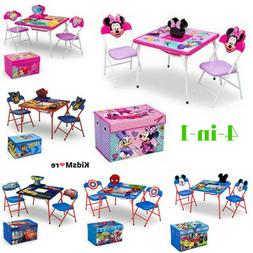 Set Kids Desk Storage Children Activity Play Study Furniture