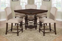 S Dark Brown Carved Legs
