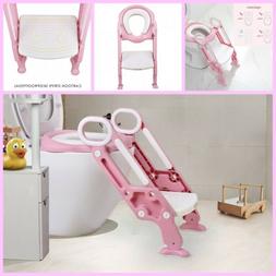 Kid Toddler With Ladder And Soft Pad Step Stool