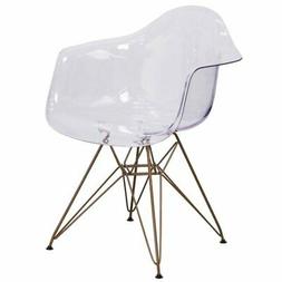 Accent Side Desk Furniture Small With Gold Frame