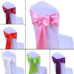 Covers Satin Sash Bow Wedding Party Decor Conv