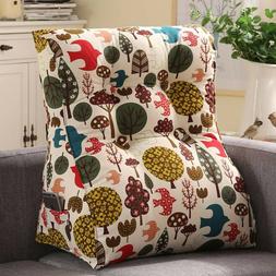 Triangular Wedge Pillow Support Reading Backrest Cushion for