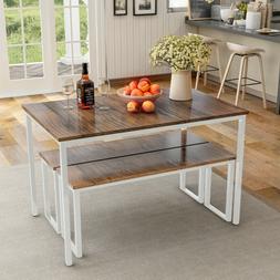 Dinner Dinette Set With 2 Benches