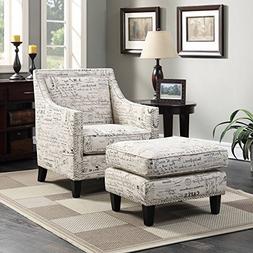 And Ottoman In French Script New