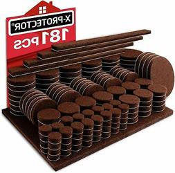 X-PROTECTOR Premium ULTRA LARGE Pack Furniture Pads 181 piec