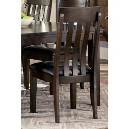 - Upholstered Chairs - Set Of 2 - Dark Brown