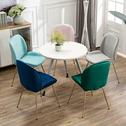 Soft Upholstered Modern Shell Beetle Leisure Chair With Gold