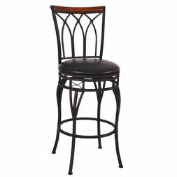 Vintage Swivel Bar Stool 24" 28" Height Adjustable Padded Se