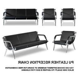 Reception Pu Leather Office Airport Bank Bench Guest Sofa
