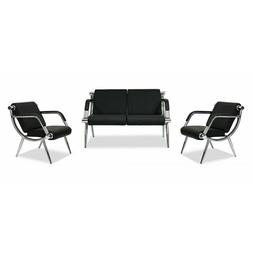 Reception Pu Leather Office Airport Bench Guest Sofa Seat
