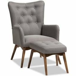 And Ottoman Set In Gray