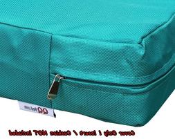 Patio Cushion Cover Duvet Case 22"x24"x4" Peacock