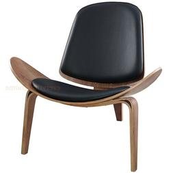 Ch07 Walnut Or Natural W/ Black Pads Mid-century
