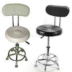 Garage Adjustable Height Seat White/black
